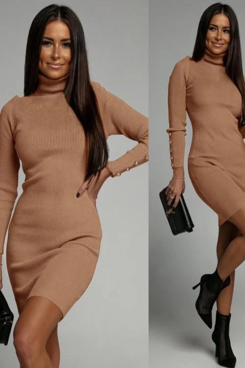Rochie cu guler polo pentru femei 