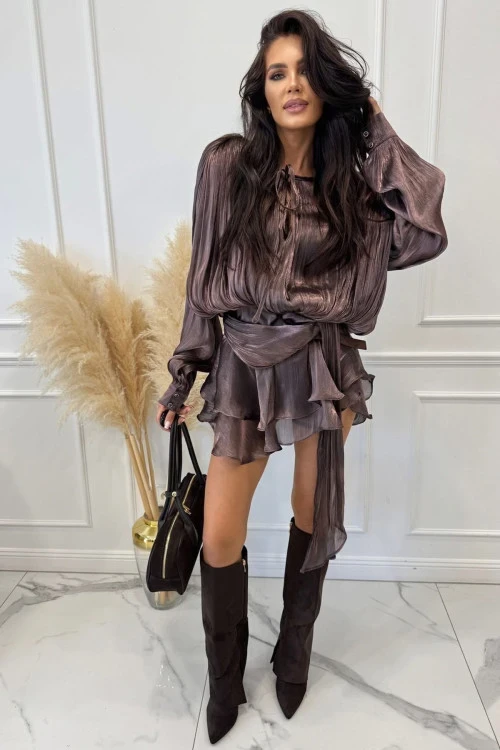 Šaty s dlhými rukávmi