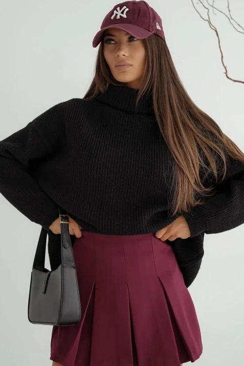 Ženski pulover s polo ovratnikom