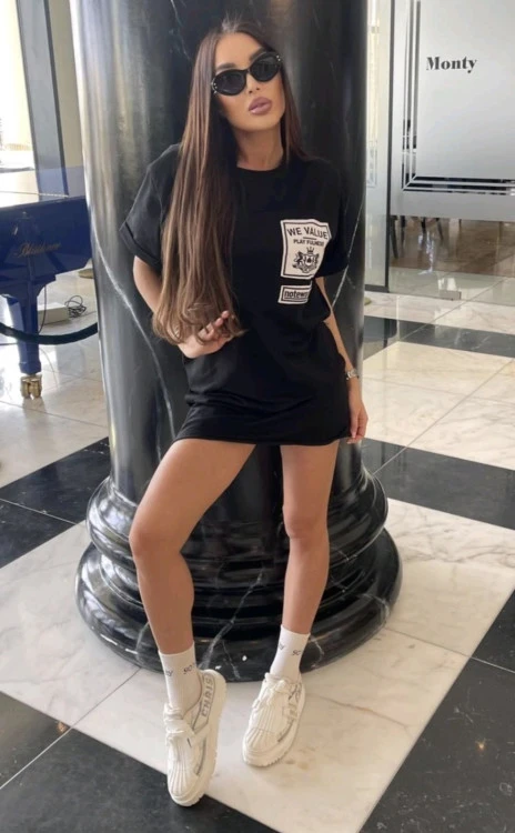 Дамска туника с къс ръкав