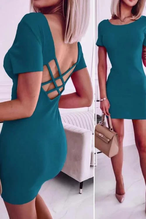 Rochie de dama cu maneca scurta