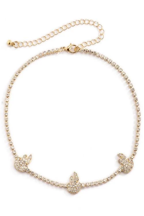 Náhrdelník s kameny swarovski