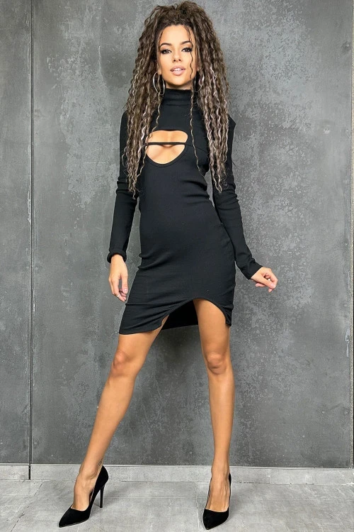 Rochie cu guler polo pentru femei 
