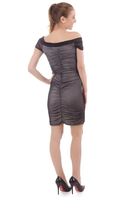 Rochie elegantă cu mânecă scurtă pentru femei