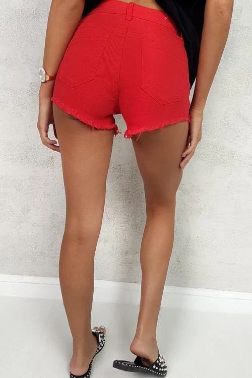 Pantaloni scurti pentru femei cu desen curat