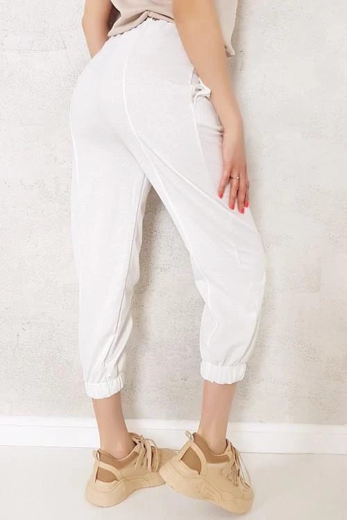Pantalon de sport cu sireturi pentru femei