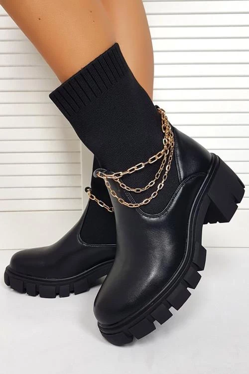 Botine de dama cu decor