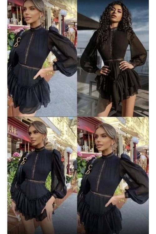 Rochie de dama cu maneci lungi
