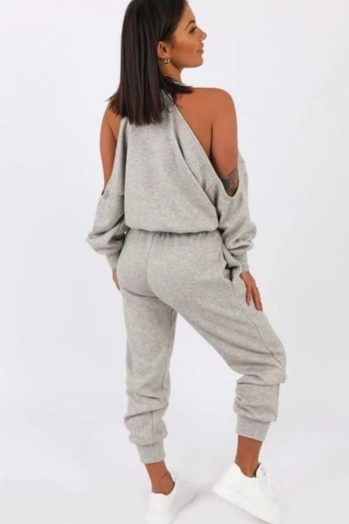 Ženski casual set sa otvorenim ramenima