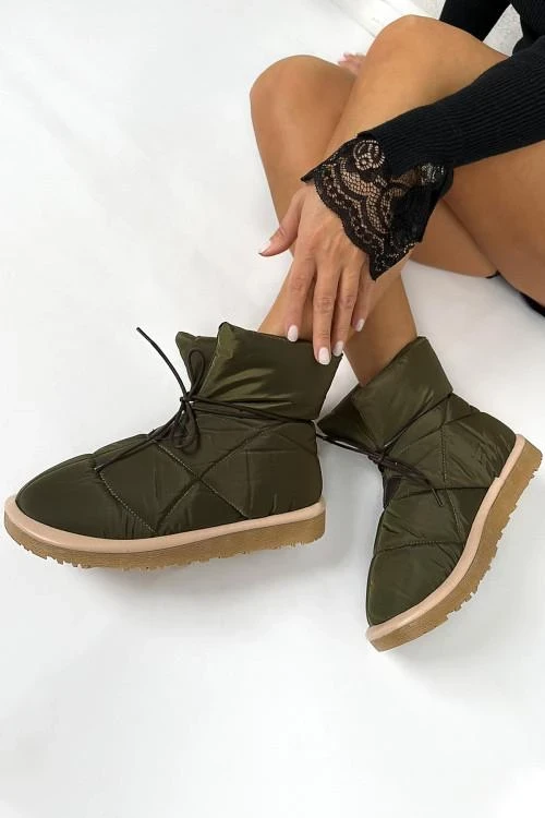 Botine de dama cu sireturi