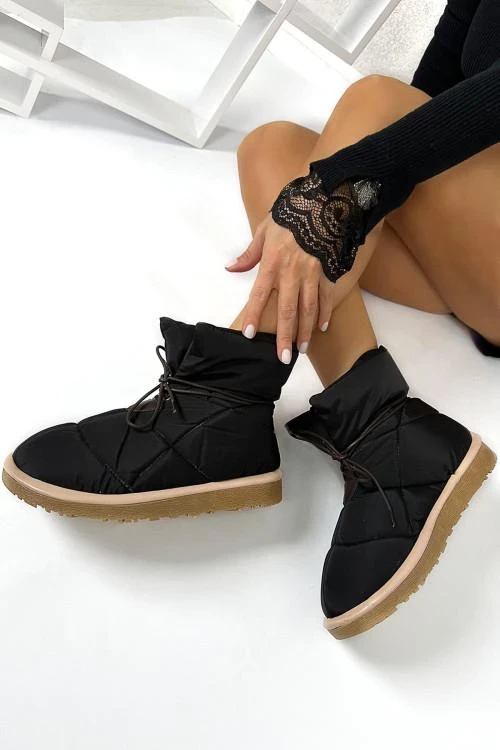 Botine de dama cu sireturi