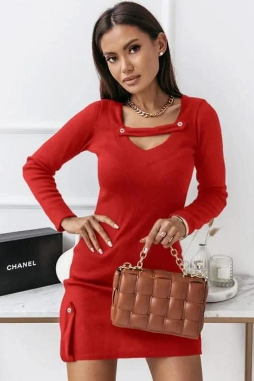 Rochie de dama cu maneci lungi
